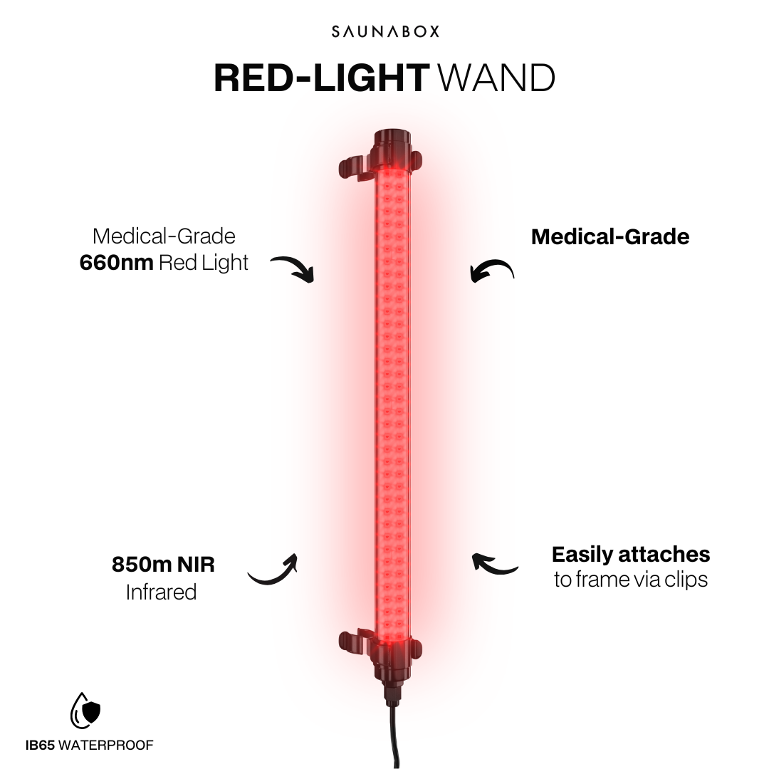 SaunaBox® SmartSteam Pro con terapia de luz roja