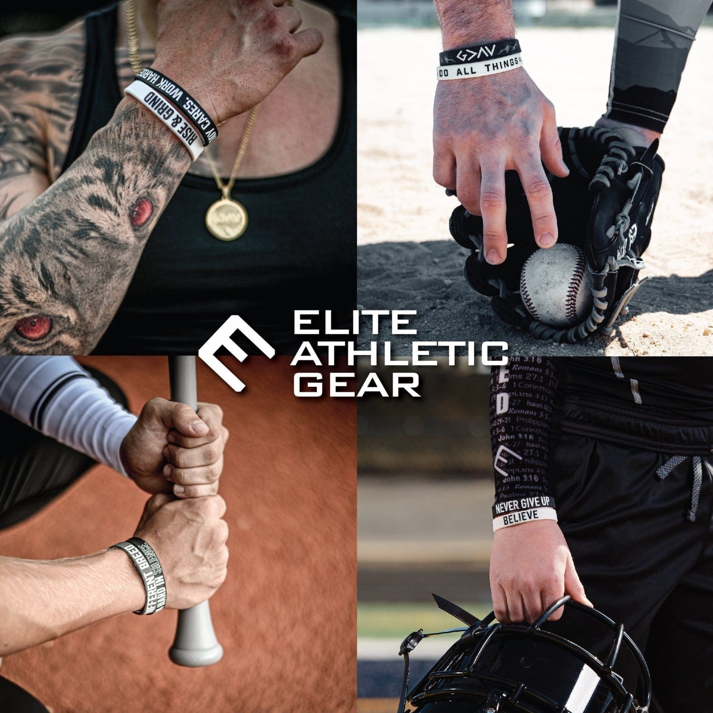 1 Corinthians 9:24 Wristband - Grit Grind Strength