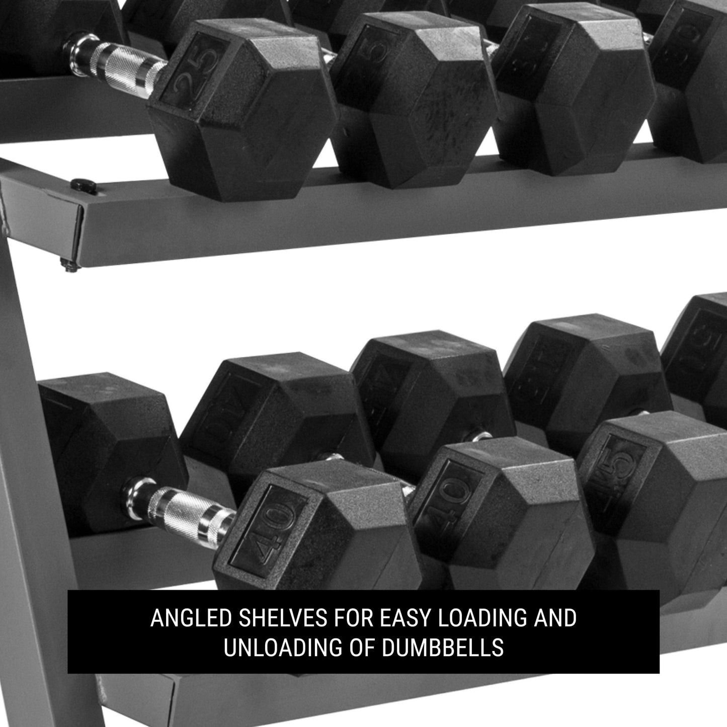 2 - Tier Dumbbell Rack - Grit Grind Strength