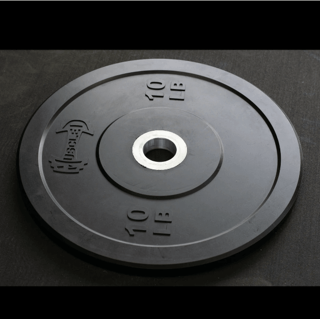 7' Hard Chrome Triple Bearing Olympic Bar and Bumper Plate Set - Grit Grind Strength