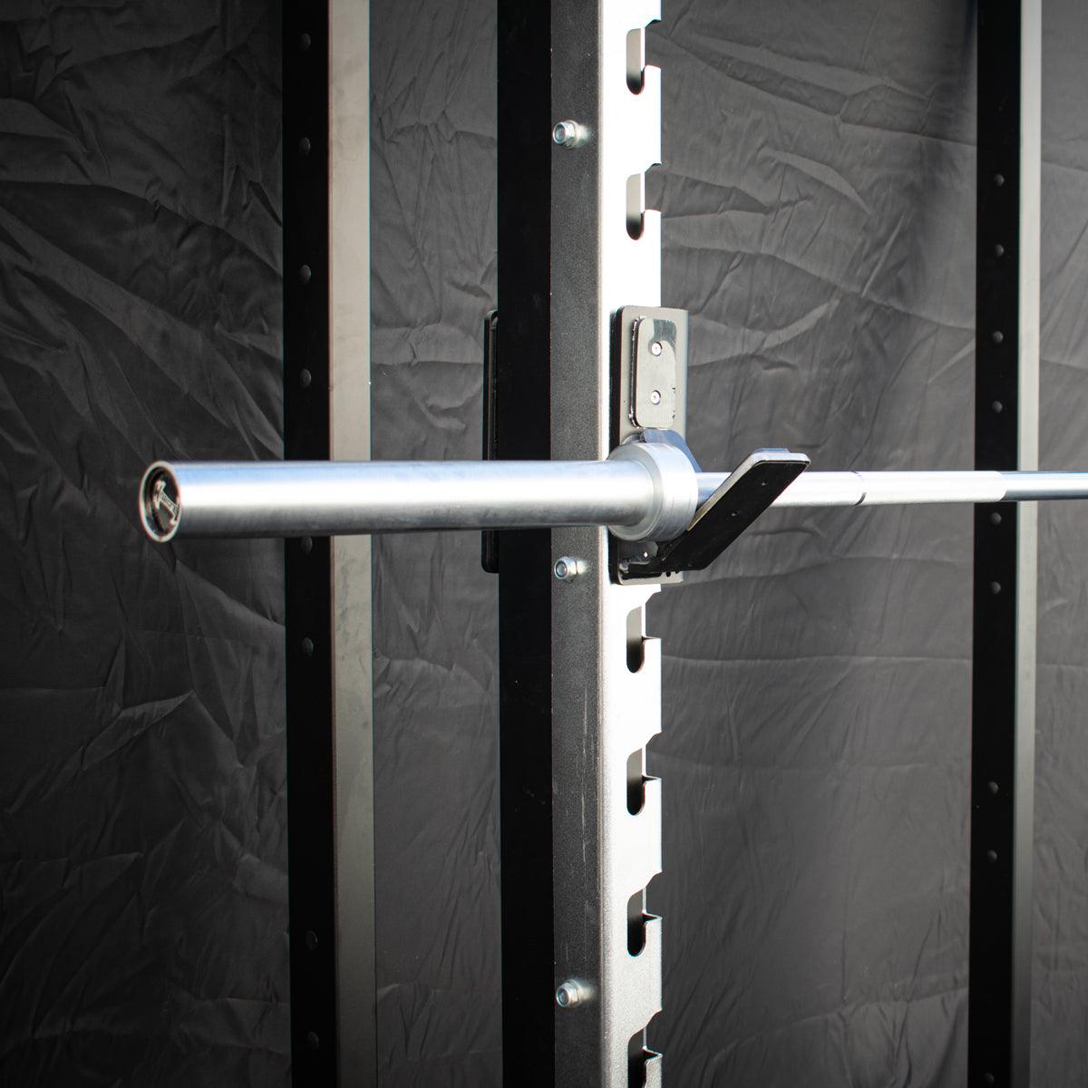 7' Hard Chrome Triple Bearing Olympic Bar - Muscle D Fitness - Precision Performance Grade Knurling - Grit Grind Strength