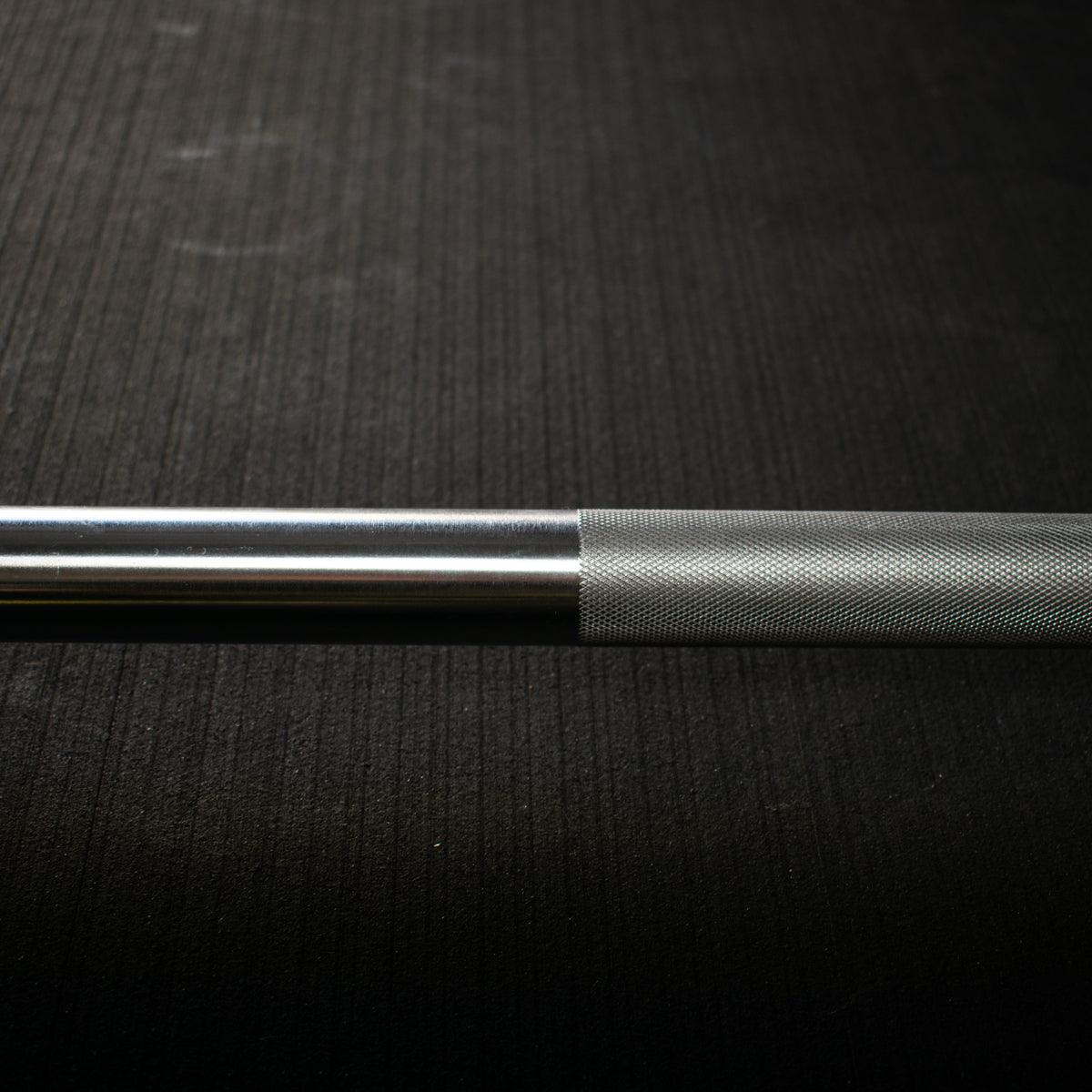 7' Hard Chrome Triple Bearing Olympic Bar - Muscle D Fitness - Precision Performance Grade Knurling - Grit Grind Strength