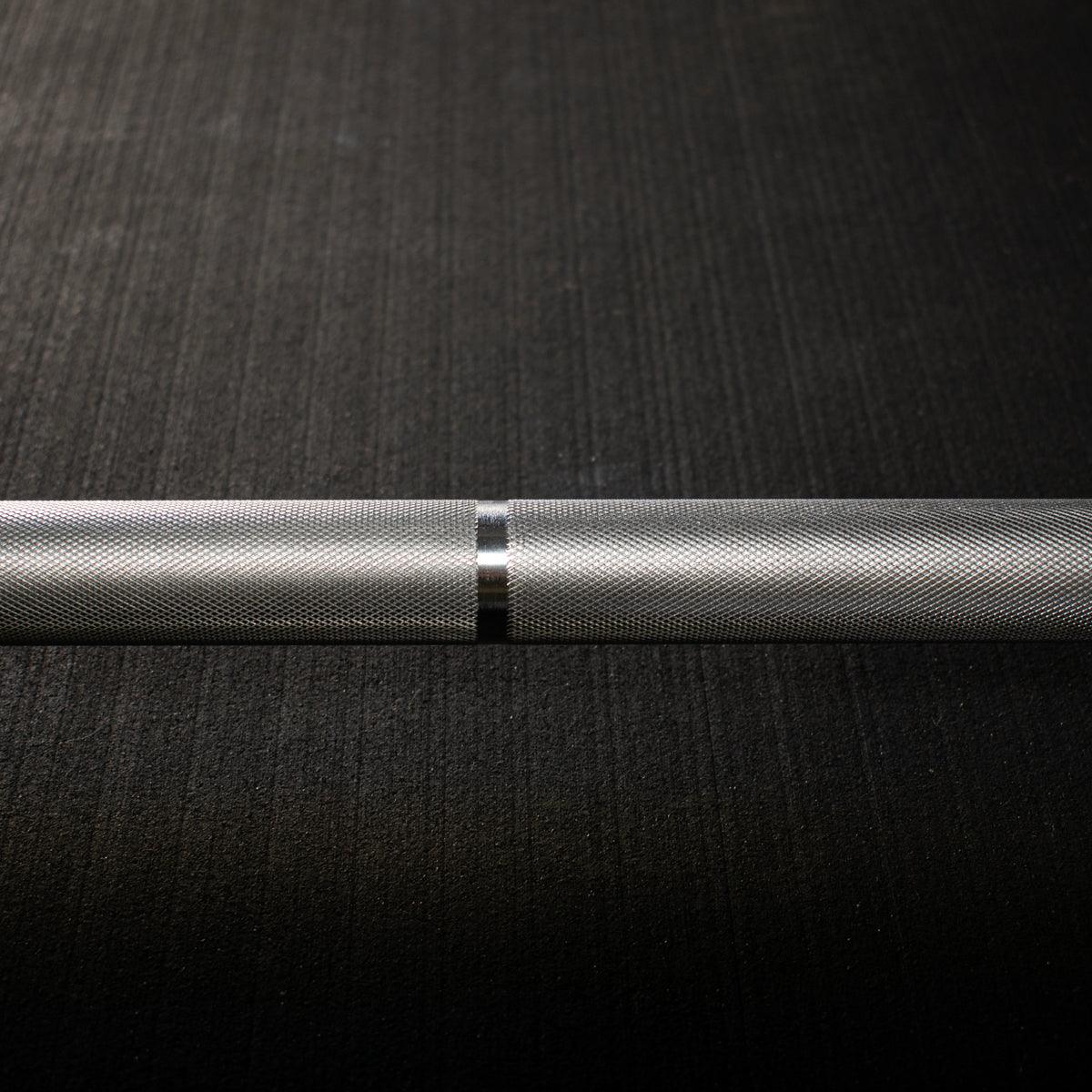 7' Hard Chrome Triple Bearing Olympic Bar - Muscle D Fitness - Precision Performance Grade Knurling - Grit Grind Strength