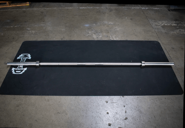 7' Stainless Steel Bushing Olympic Bar and Bumper Plate Set - Grit Grind Strength