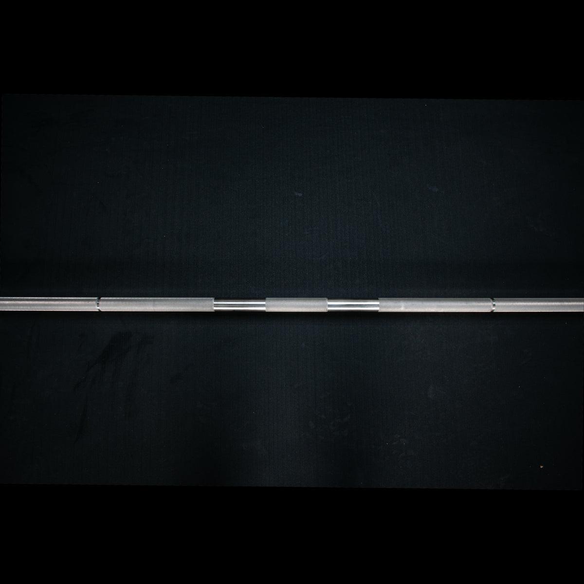 7' Stainless Steel Olympic Bar - Bushing - Muscle D Fitness - Quality Knurling - Grit Grind Strength