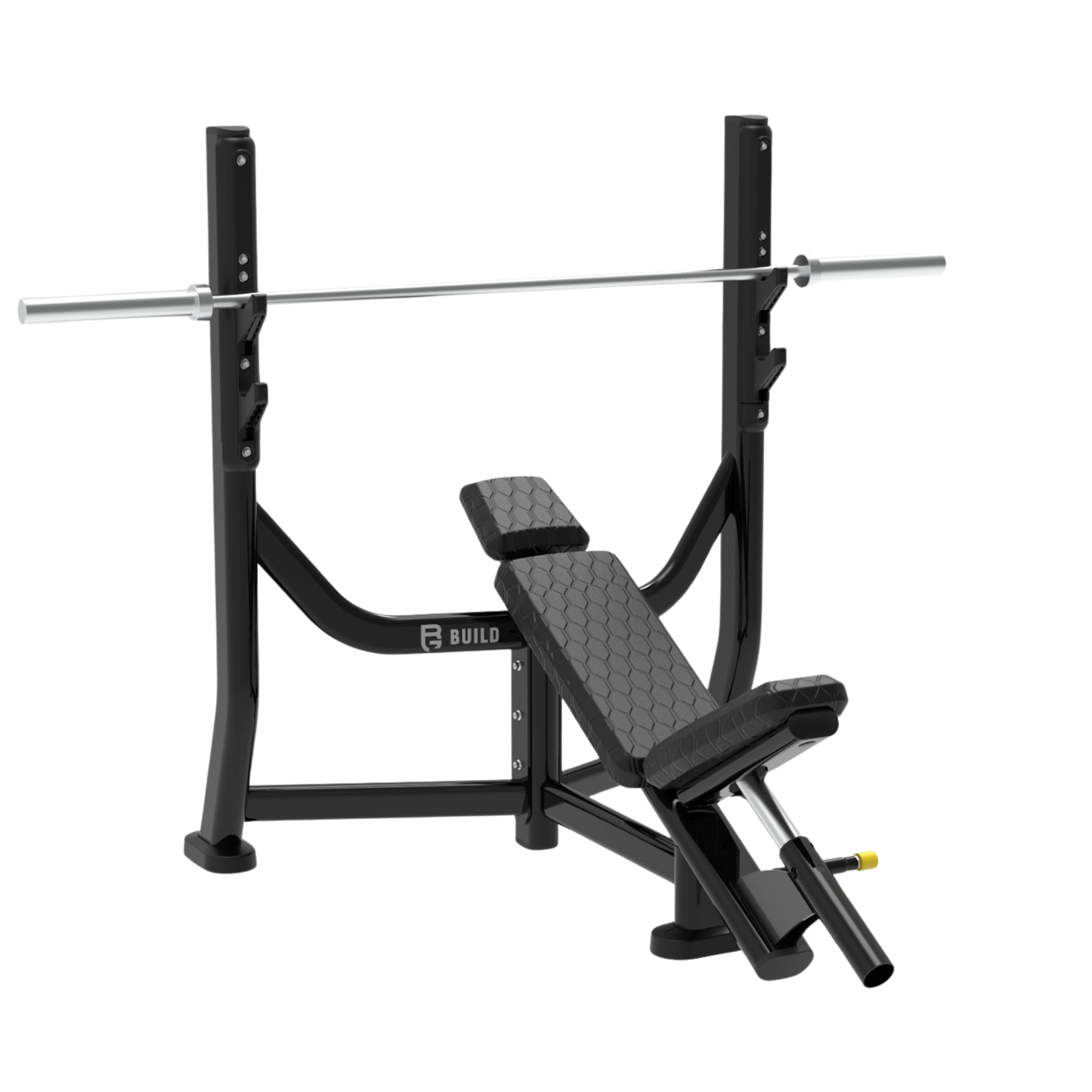 BUILD Olympic Incline Bench — Commercial-Grade Incline Barbell Press Station