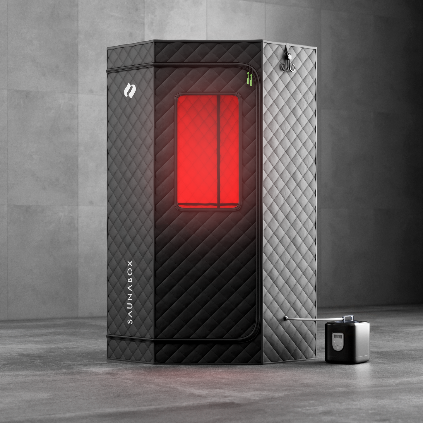 SaunaBox® SmartSteam Pro con terapia de luz roja