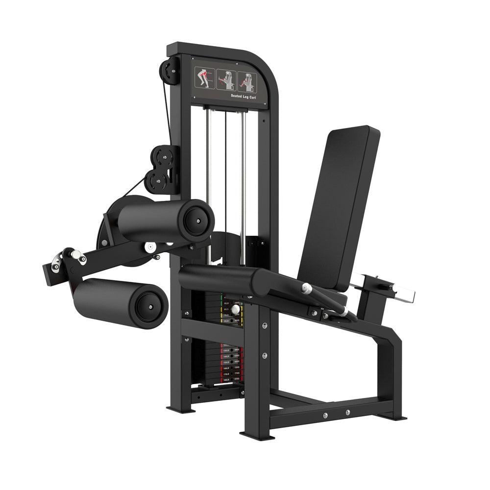 Excel Seated Leg Curl - Muscle D Fitness - Selectorized Hamstring Curl - Grit Grind Strength