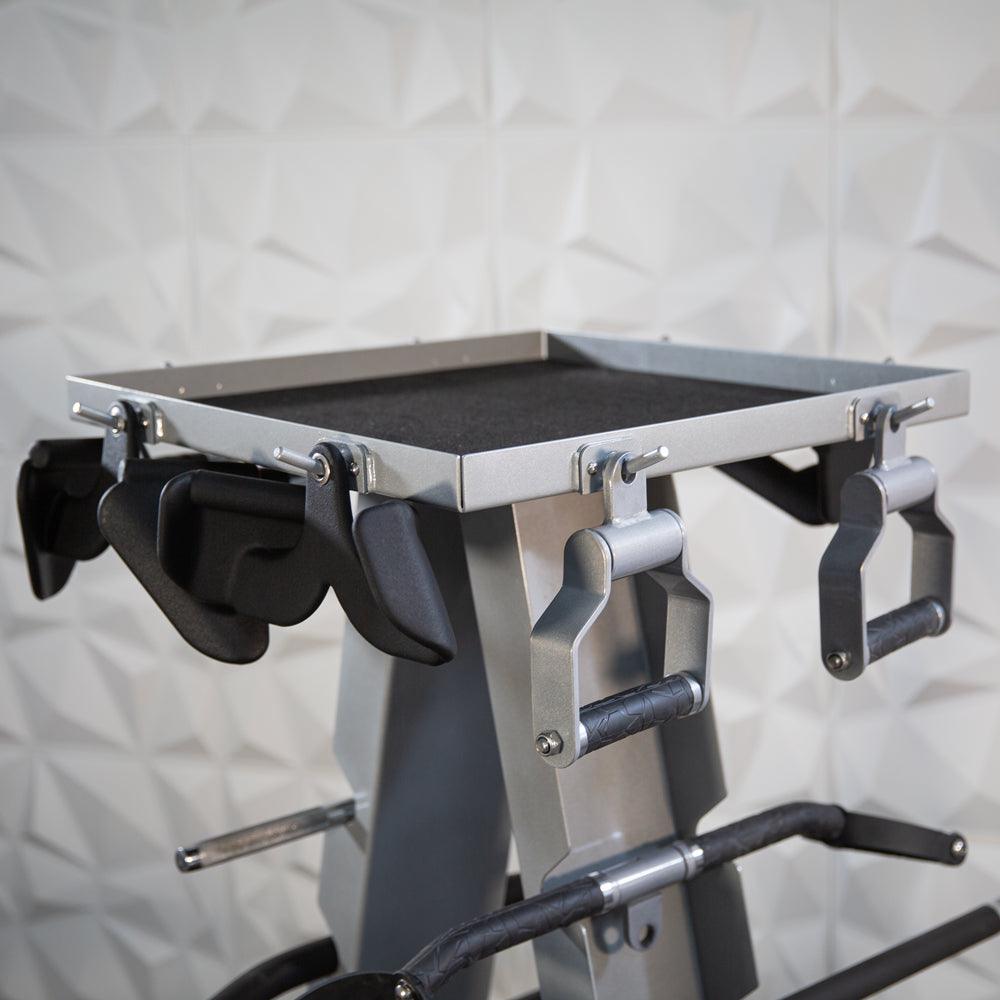Accessory Rack - Muscle D Fitness - Sturdy Cable Attachment Storage (Rack Only) - Grit Grind Strength