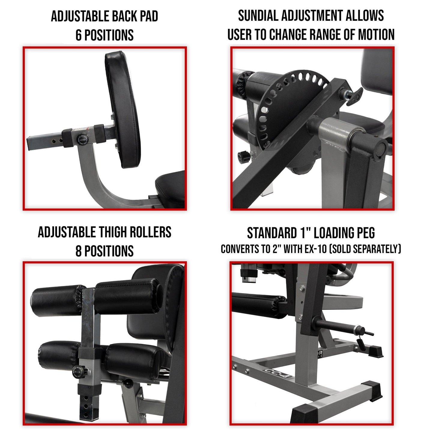 Adjustable Leg Extension - Curl Machine - Grit Grind Strength