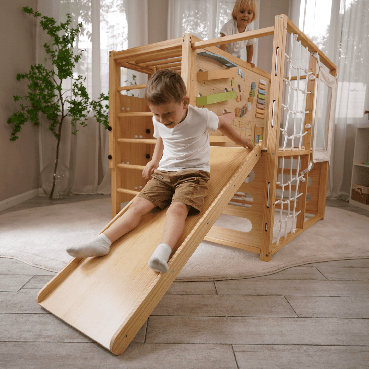 Alpine Adventure Indoor Play Gym – Climber, Slide & Kids Activity Set - Grit Grind Strength