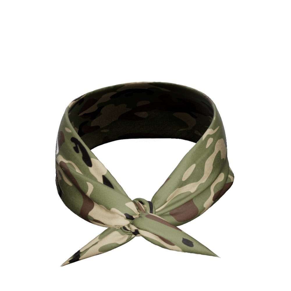 Army Camo Tie Headband - Grit Grind Strength