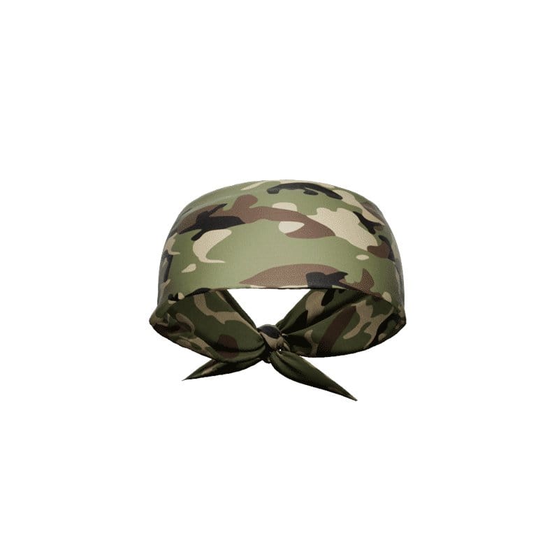 Army Camo Tie Headband - Grit Grind Strength