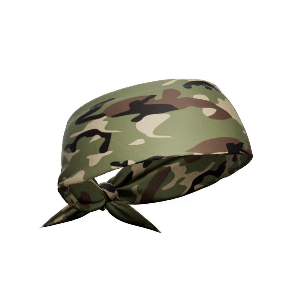 Army Camo Tie Headband - Grit Grind Strength