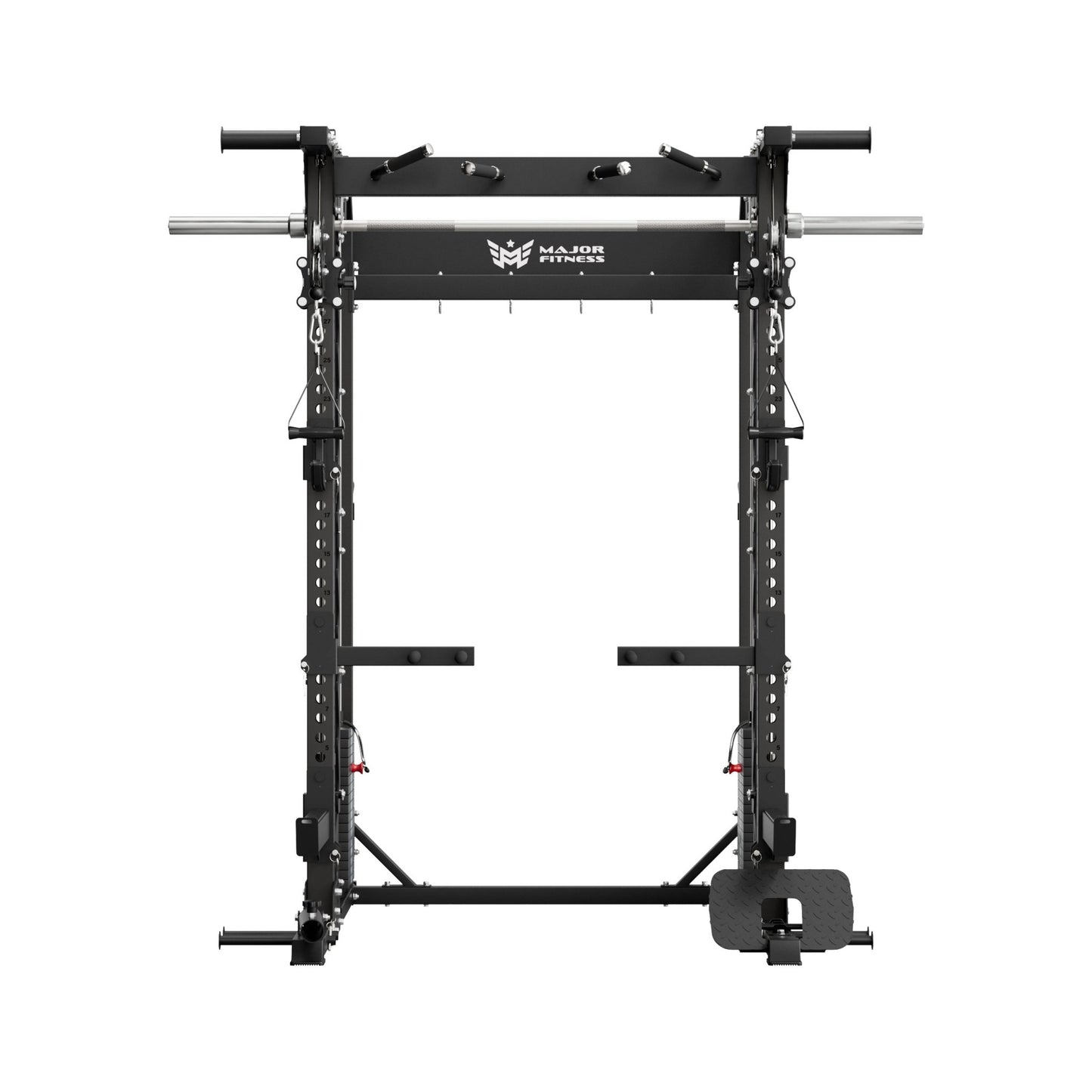 B52 Pro Smith Machine Home Gym with Power Rack, Cable Crossover, Dual Pulley System, Landmine, & Multi - Grip Pull - Up Bar - Grit Grind Strength