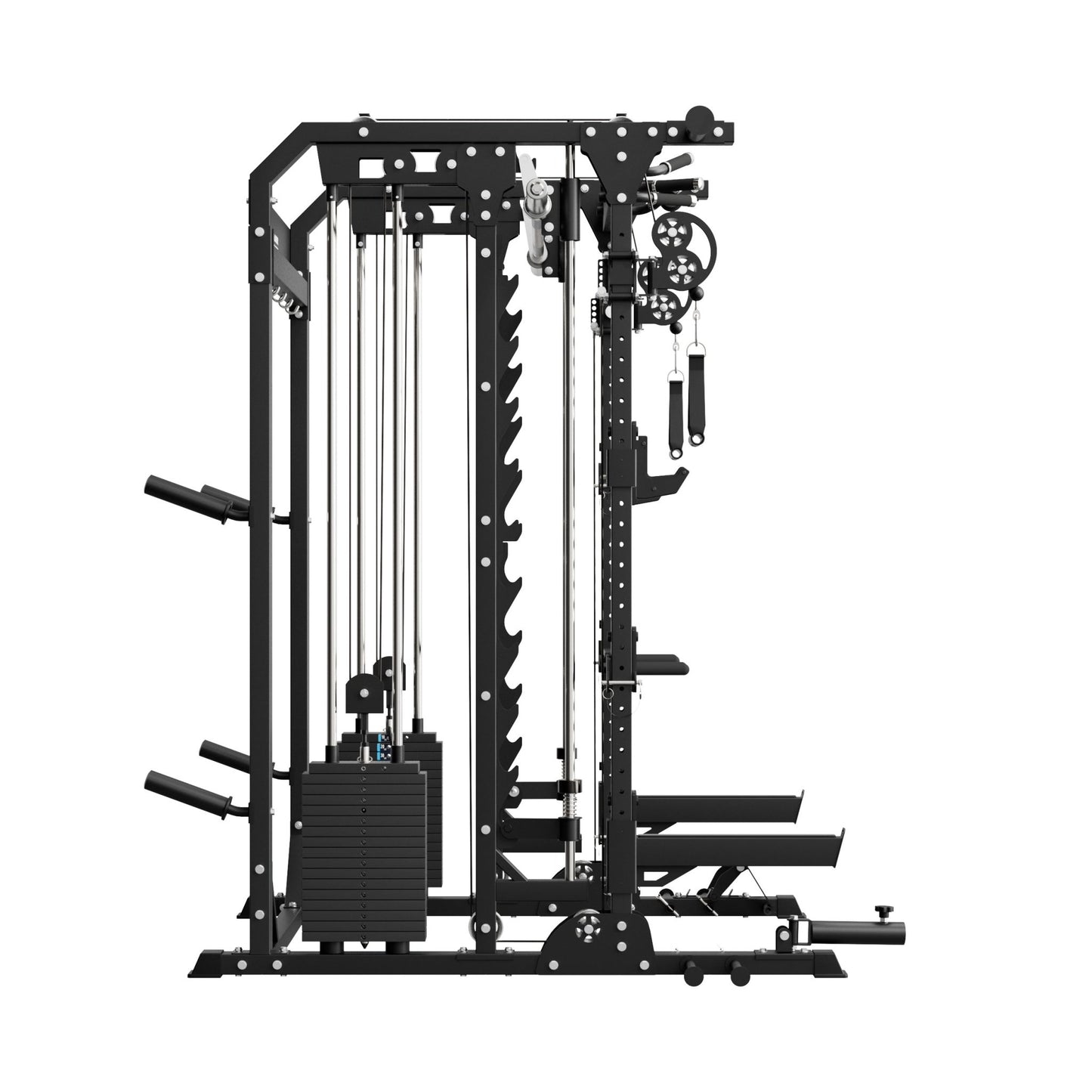 B52 Pro Smith Machine Home Gym with Power Rack, Cable Crossover, Dual Pulley System, Landmine, & Multi - Grip Pull - Up Bar - Grit Grind Strength