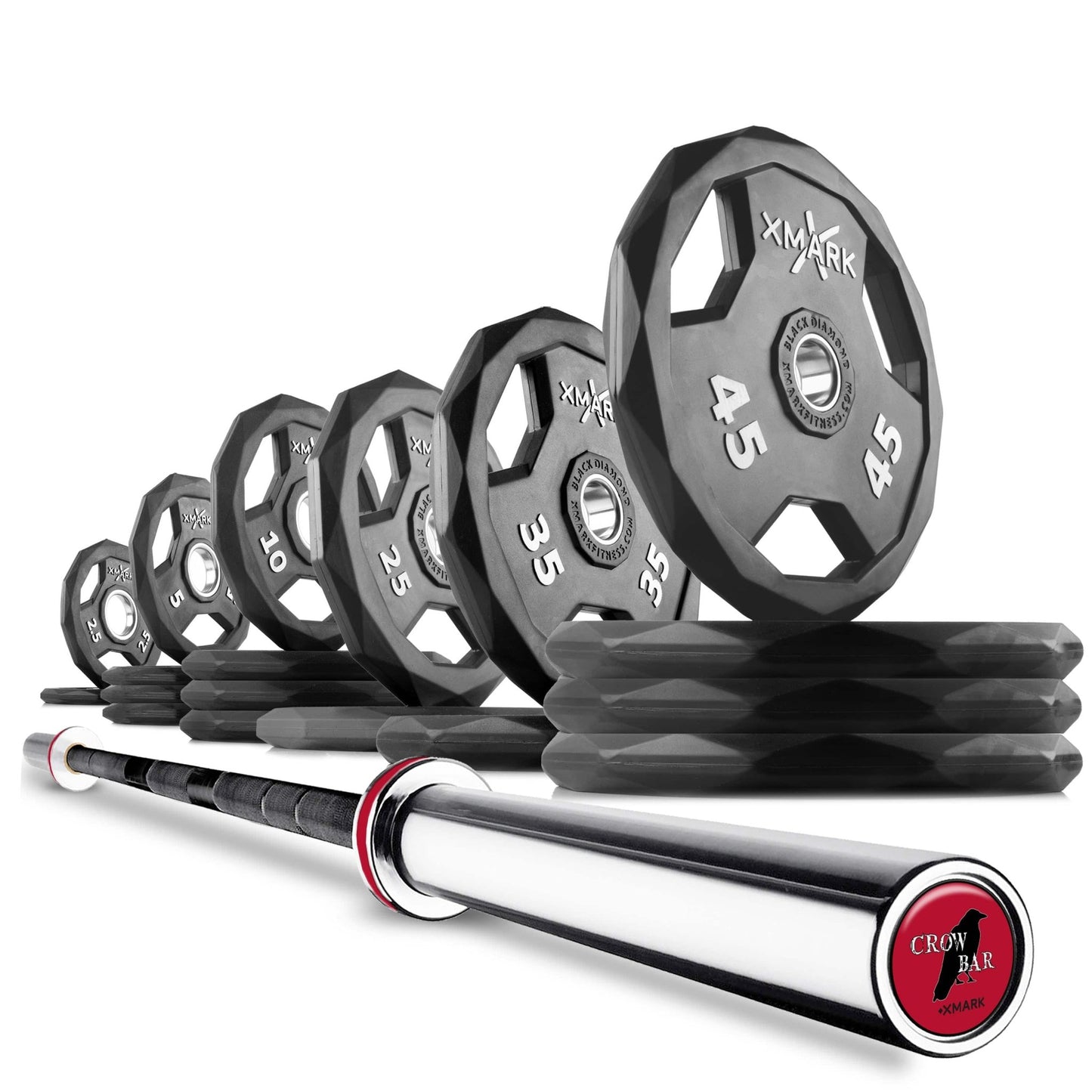 Black Diamond® Olympic Weight Plates and Olympic Barbell Sets - Grit Grind Strength
