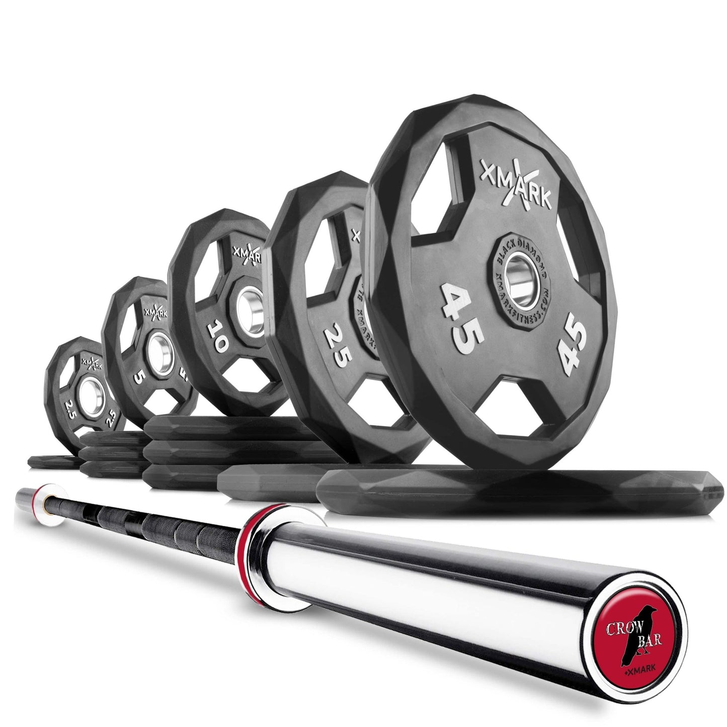 Black Diamond® Olympic Weight Plates and Olympic Barbell Sets - Grit Grind Strength