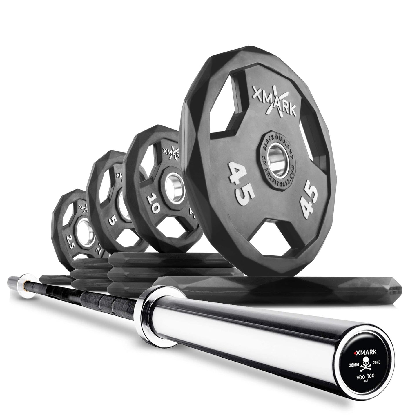 Black Diamond® Olympic Weight Plates and Olympic Barbell Sets - Grit Grind Strength