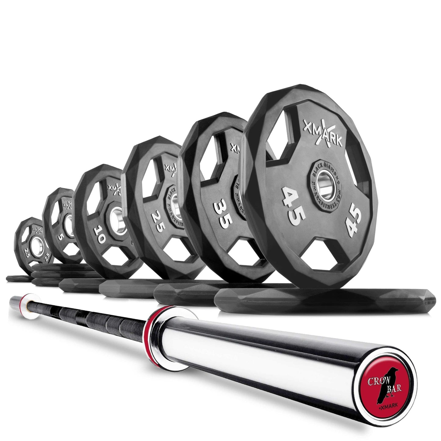 Black Diamond® Olympic Weight Plates and Olympic Barbell Sets - Grit Grind Strength