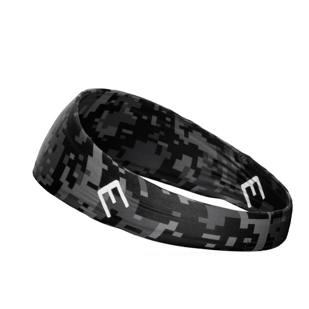 Black Digi Camo Headband - Grit Grind Strength