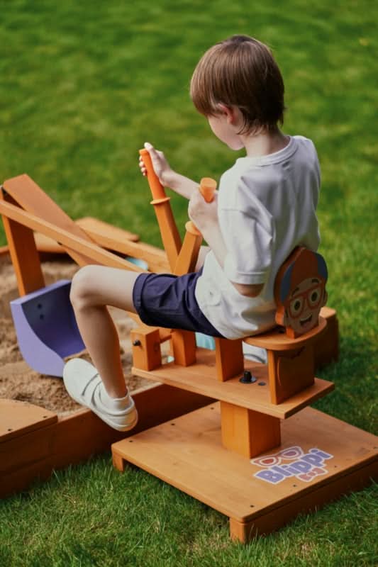 Blippi Excavator Ride - On Toy – Interactive Construction Fun for Kids - Grit Grind Strength