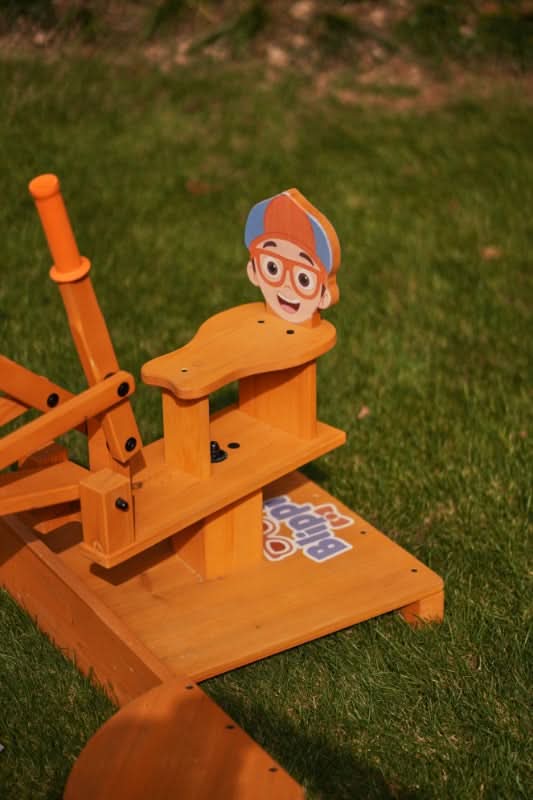 Blippi Excavator Ride - On Toy – Interactive Construction Fun for Kids - Grit Grind Strength