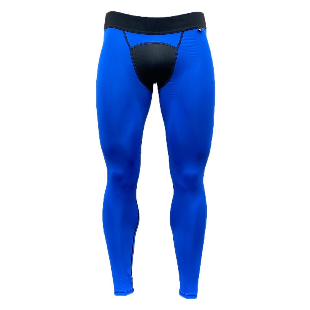 Blue Compression Tights - Grit Grind Strength
