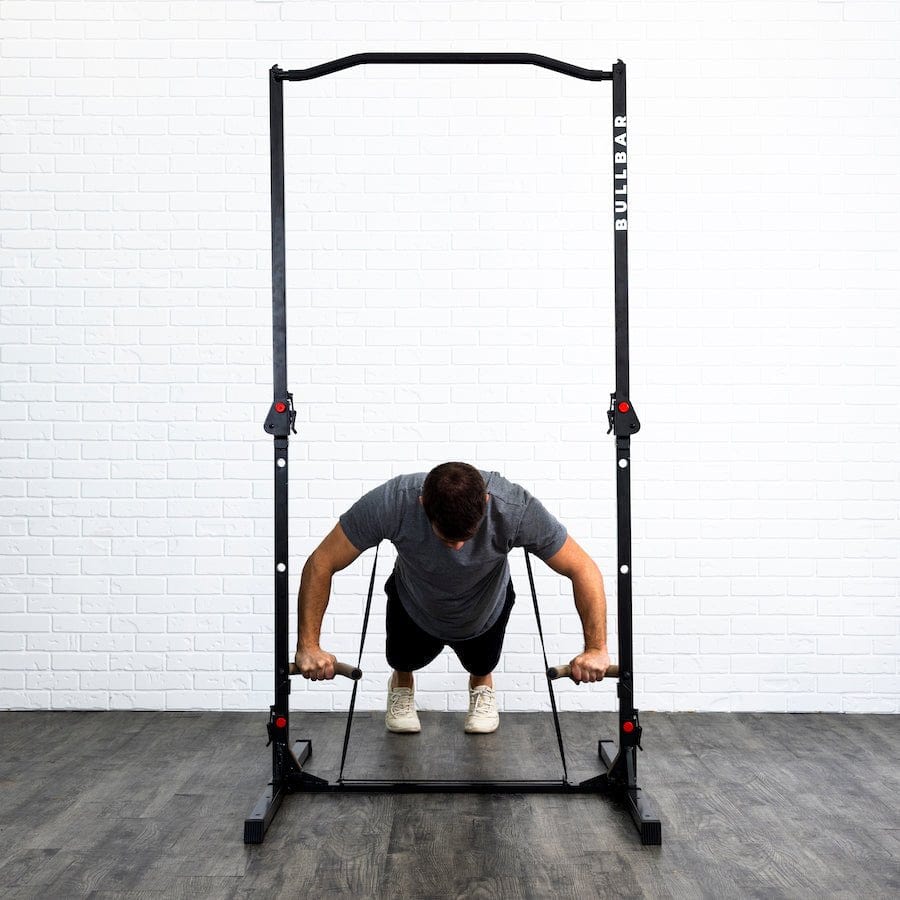 BULLBAR 2.0 - Portable Pull - up Bar and Dip Station - Grit Grind Strength