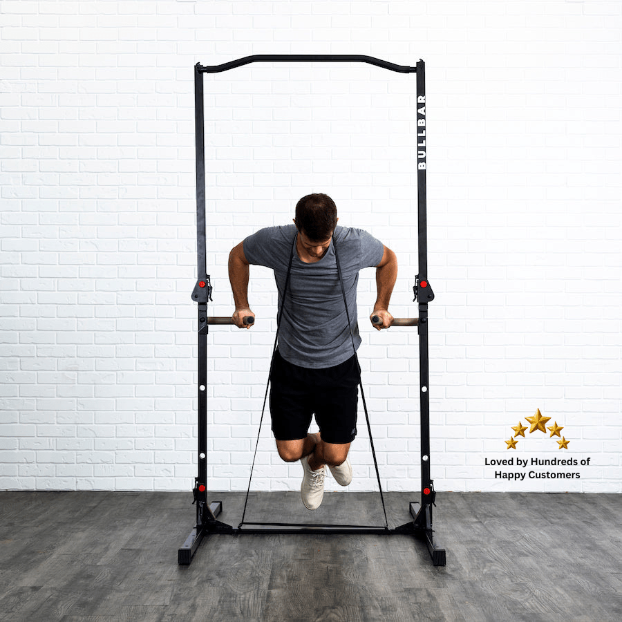 BULLBAR 2.0 - Portable Pull - up Bar and Dip Station - Grit Grind Strength