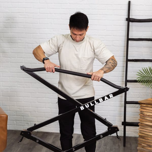 BULLBAR 2.0 - Portable Pull - up Bar and Dip Station - Grit Grind Strength