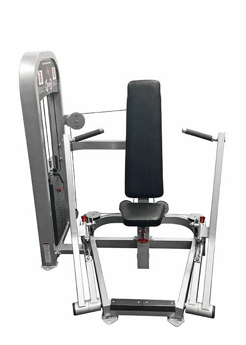 Classic Iso Lateral Chest Press - Muscle D Fitness - Adjustable - Seated Pin Selectorized Weight - Grit Grind Strength