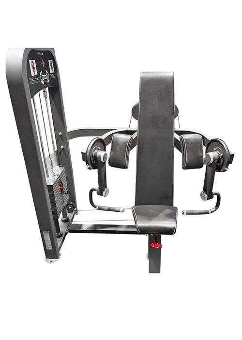 Classic Selectorized Biceps Curl by Muscle D Fitness - Adjustable Seat - Pin Selectorized Weight Stack - Grit Grind Strength