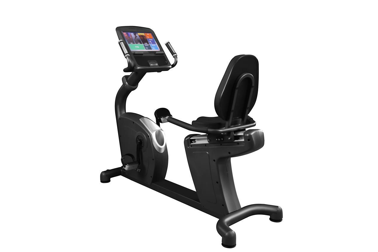 Commercial Recumbent Bike - Touch Screen - Muscle D Fitness - Adjustable Seated Cardio - Grit Grind Strength