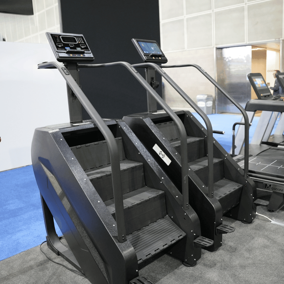 Commercial Stair Climber - Stepmill - LED Screen - Muscle D Fitness - Durable - Black - Heart Rate Monitor - Grit Grind Strength