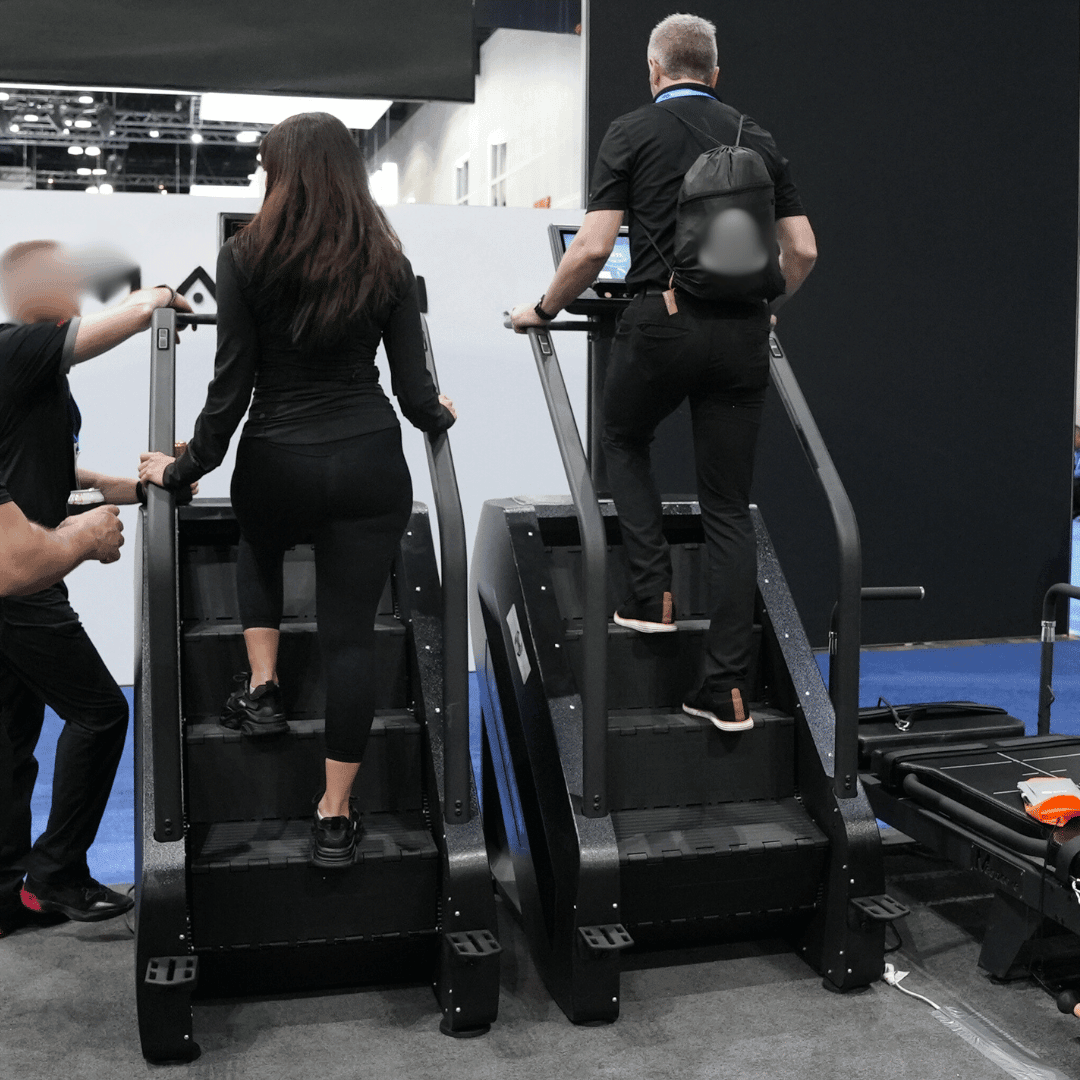Commercial Stair Climber - Stepmill - LED Screen - Muscle D Fitness - Durable - Black - Heart Rate Monitor - Grit Grind Strength
