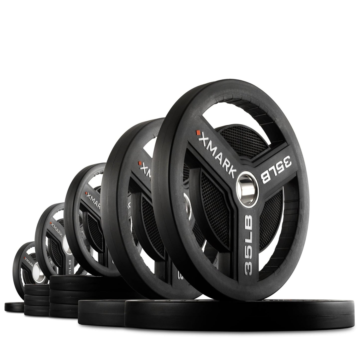 Commercial Urethane Olympic Weight Plates - Grit Grind Strength