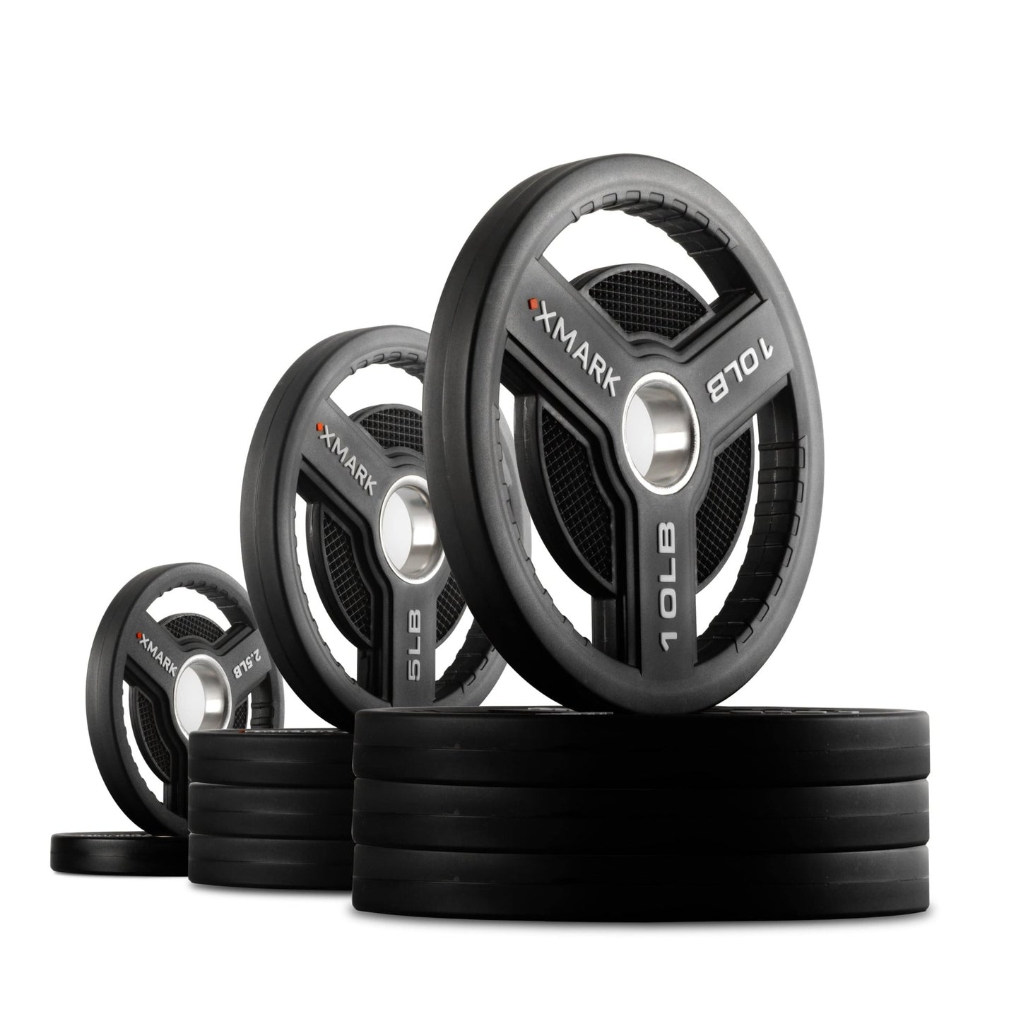 Commercial Urethane Olympic Weight Plates - Grit Grind Strength