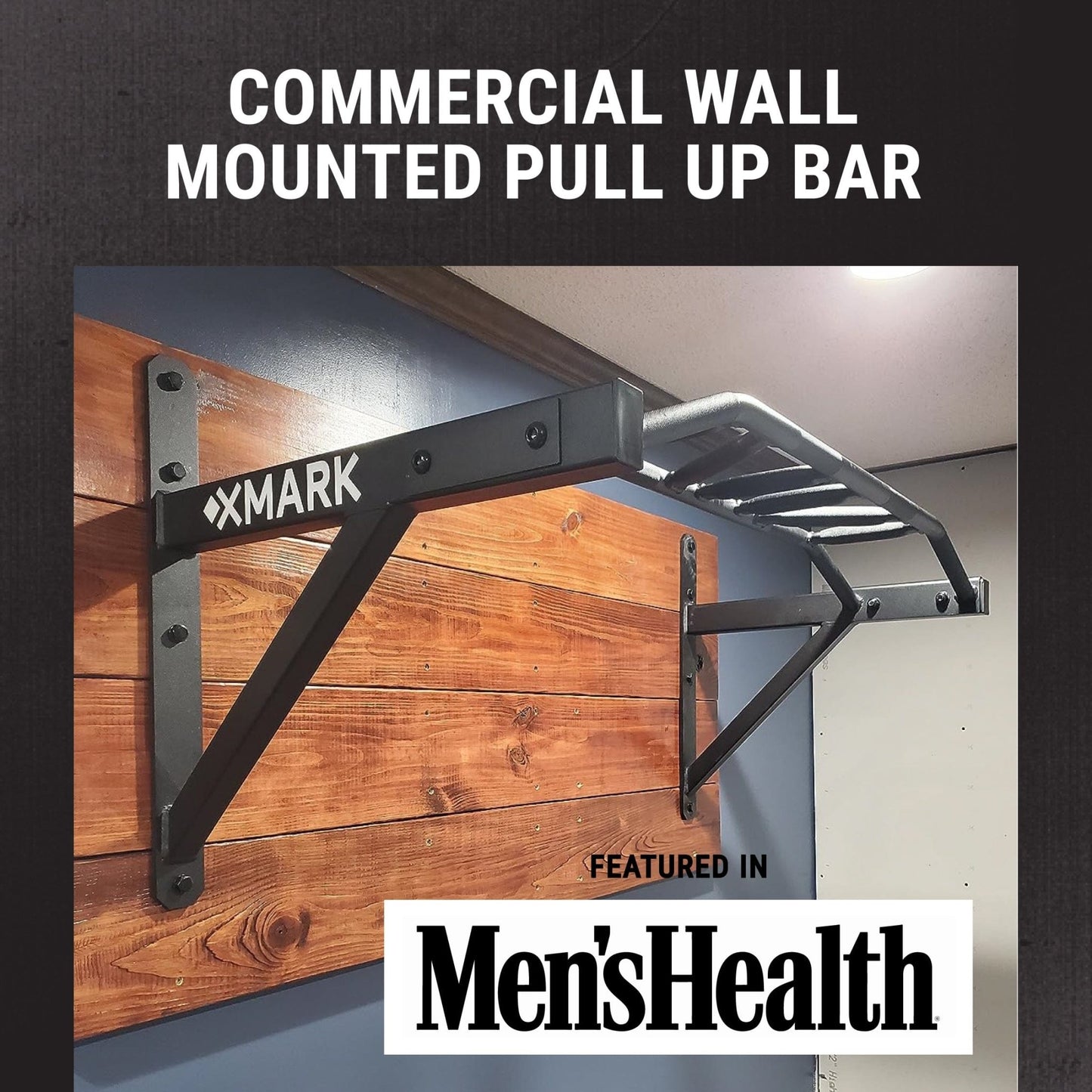Commercial Wall Mounted Multi Grip Pull Up Bar Ranked 1 Men’s Health - Grit Grind Strength
