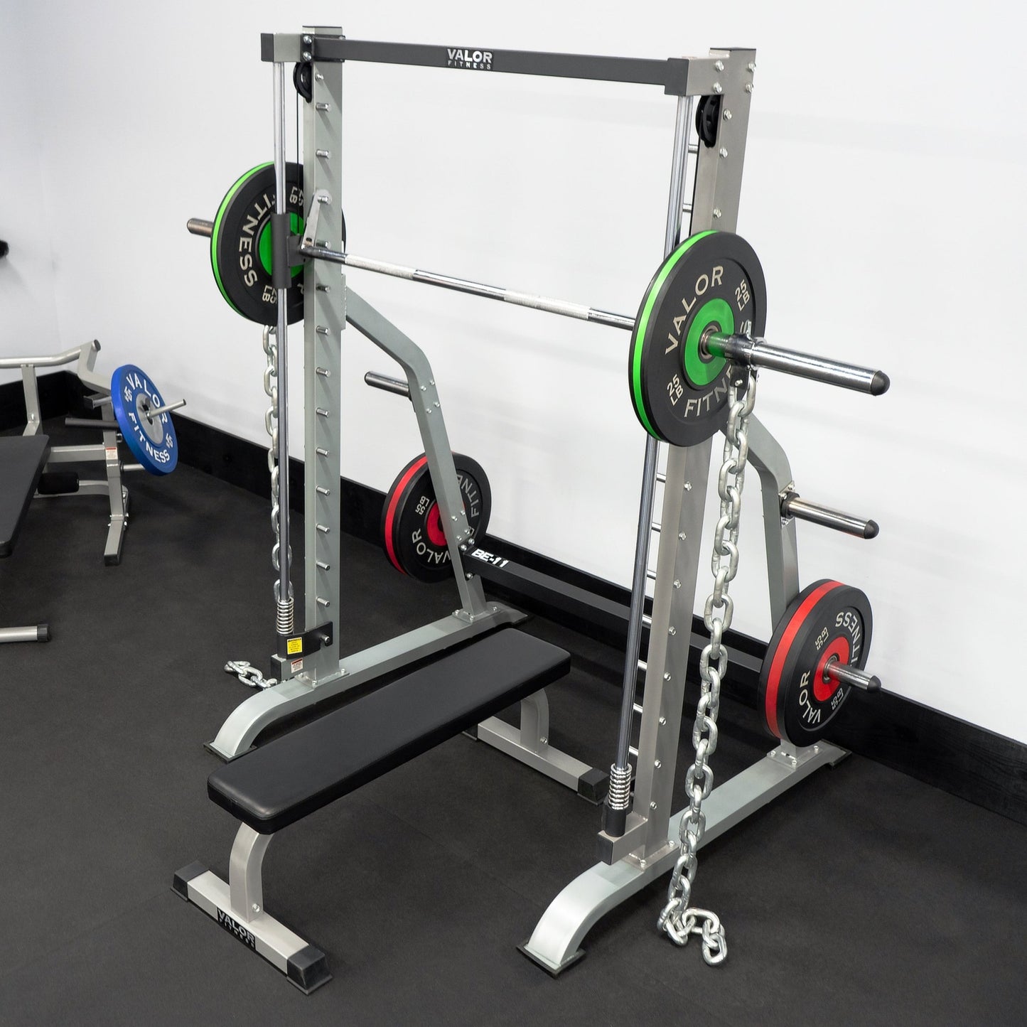 Counterbalanced Smith Machine with Plate Storage Pegs - Grit Grind Strength