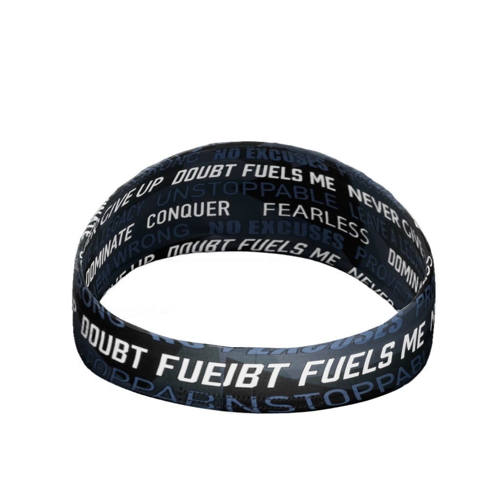 Dark Motivational Headband - Grit Grind Strength