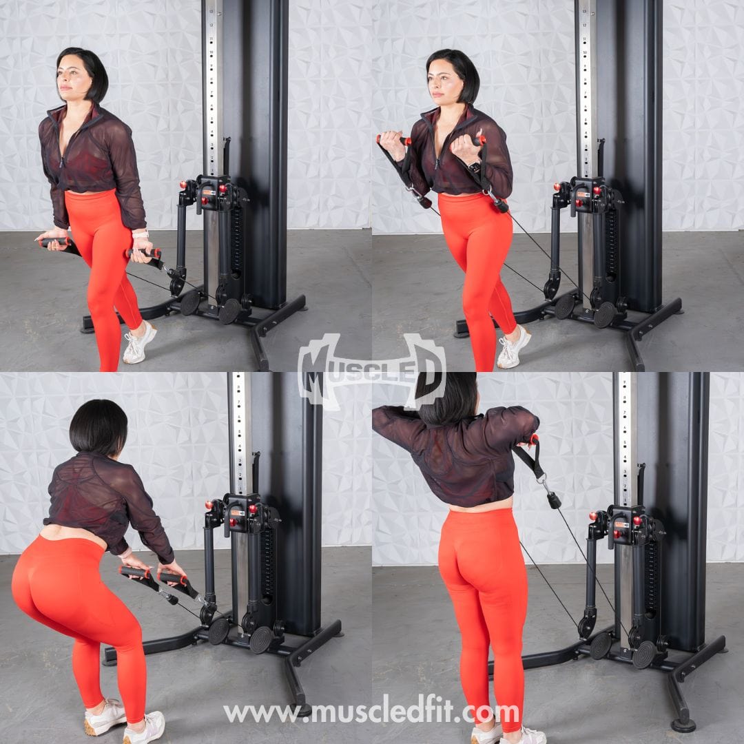 Dual Adjustable Functional Trainer | Muscle D Fitness Full - Body Machine - Grit Grind Strength