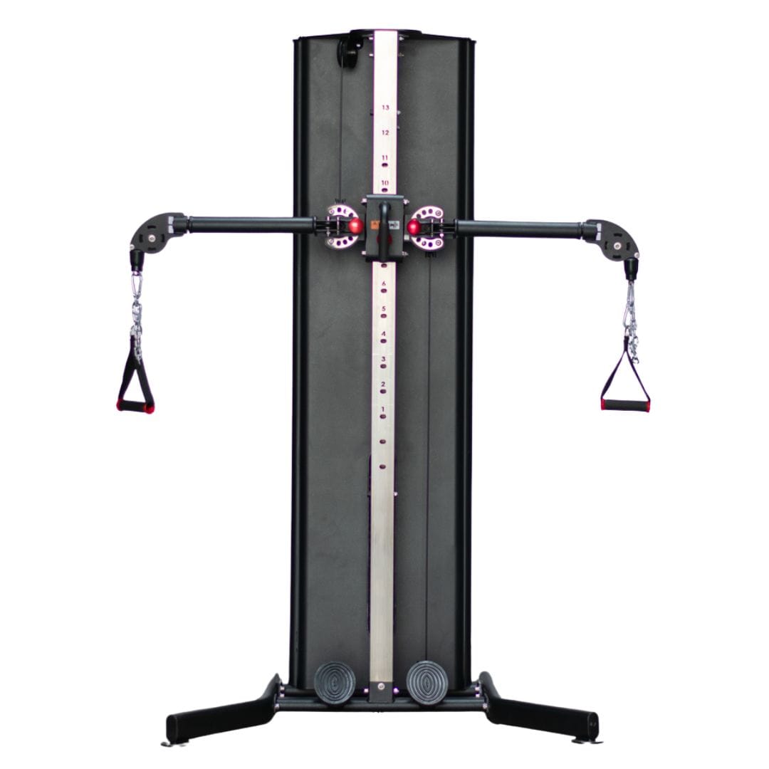 Dual Adjustable Functional Trainer | Muscle D Fitness Full - Body Machine - Grit Grind Strength