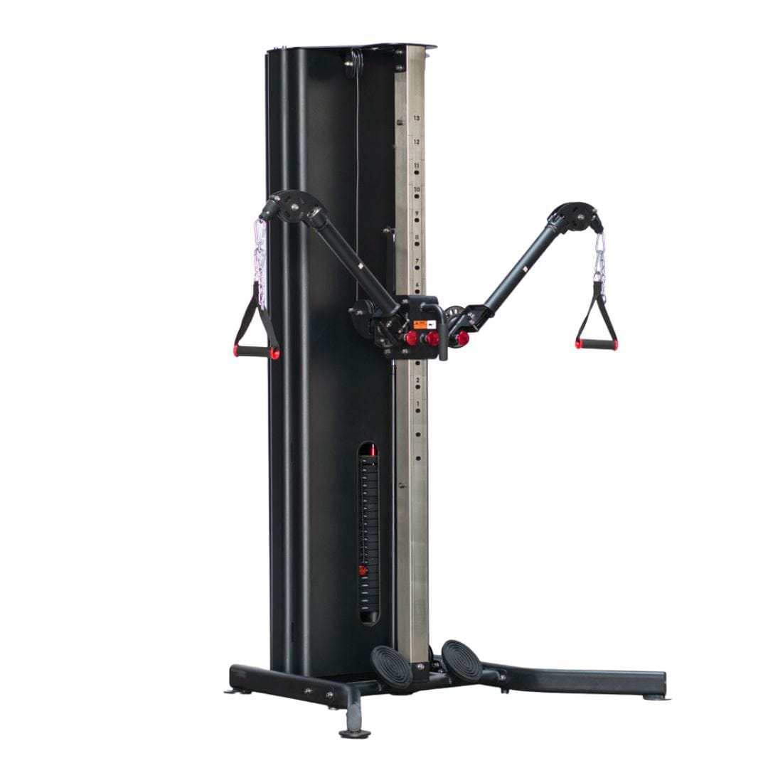 Dual Adjustable Functional Trainer | Muscle D Fitness Full - Body Machine - Grit Grind Strength