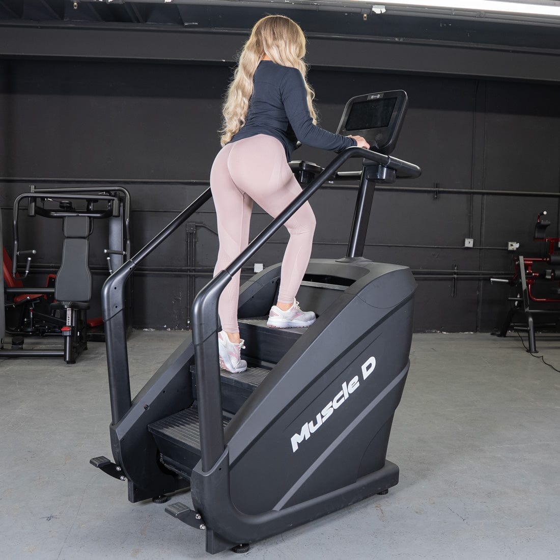 Elite Commercial Stair Climber - Touch Screen - Muscle D Fitness - Grit Grind Strength