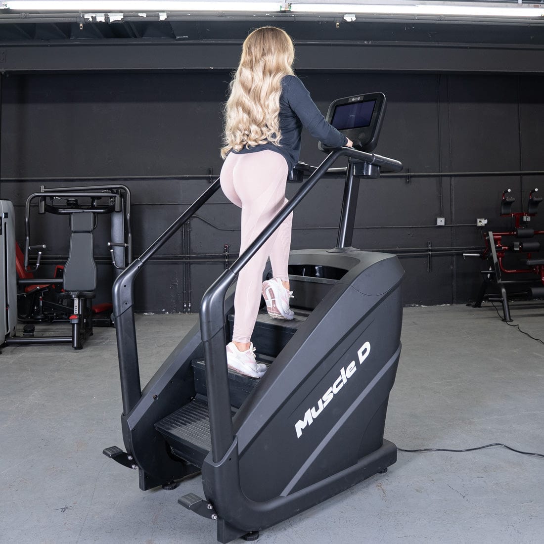 Elite Commercial Stair Climber - Touch Screen - Muscle D Fitness - Grit Grind Strength