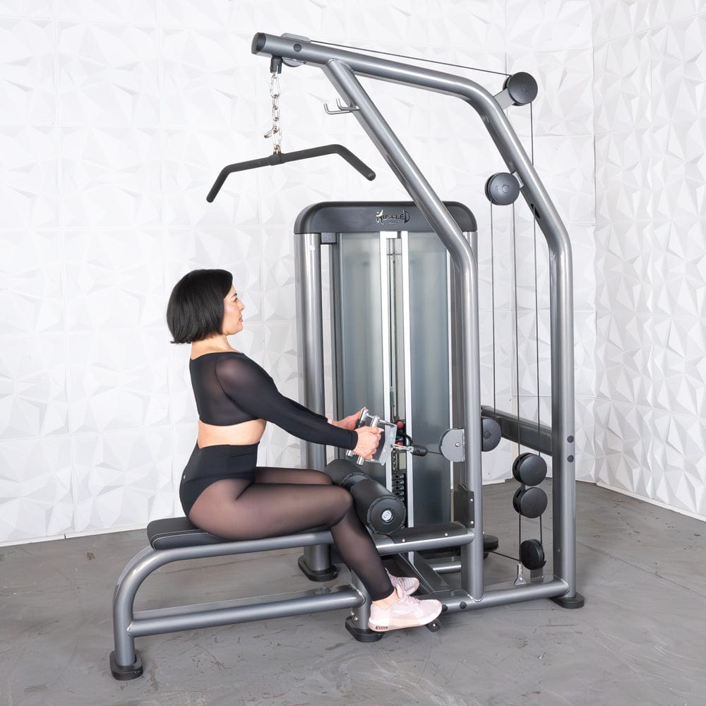 Elite Plus Lat Pulldown Low Row Combo | Muscle D Fitness - Grit Grind Strength