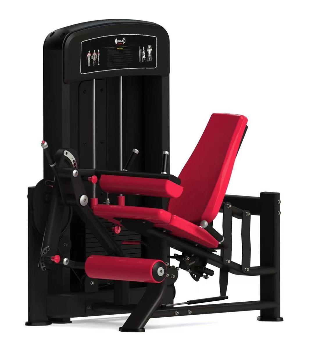 Elite Selectorized Leg Extension Seated Leg Curl Combo - Muscle D Fitness - Commercial Grade - Adjustable Seated - Pin Selectorized - Grit Grind Strength