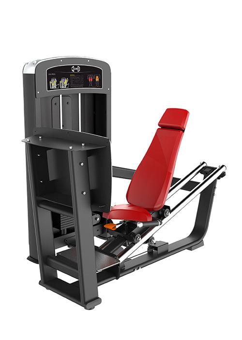 Elite Selectorized Leg Press - Muscle D Fitness - Commercial - Adjustable Seat - Pin Selectorized - Quads Glutes Workout - Grit Grind Strength