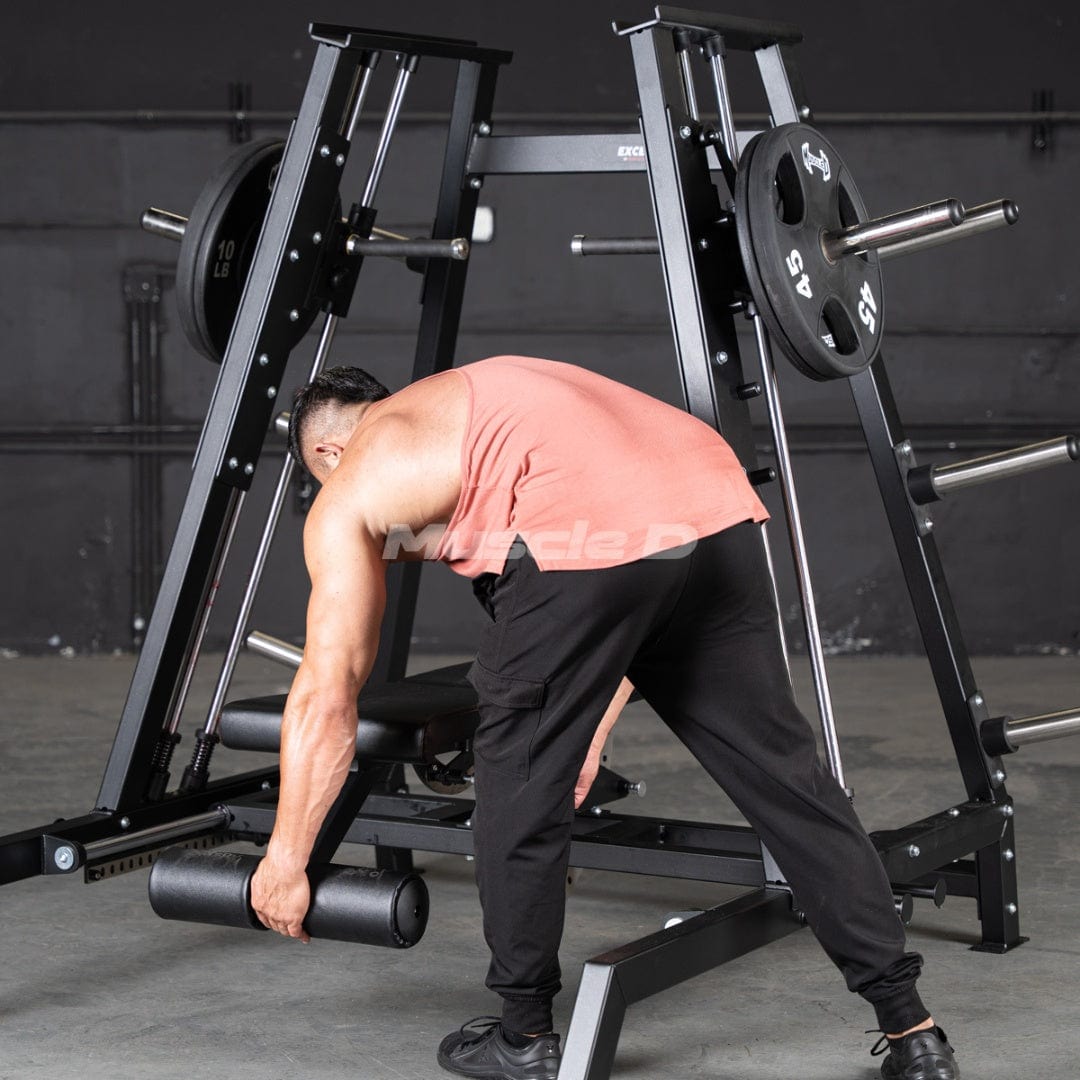 Excel Convergent Bench / Incline / Decline Press Combo - Muscle D Fitness - Plate Load Chest Press - Band Compatible - Grit Grind Strength